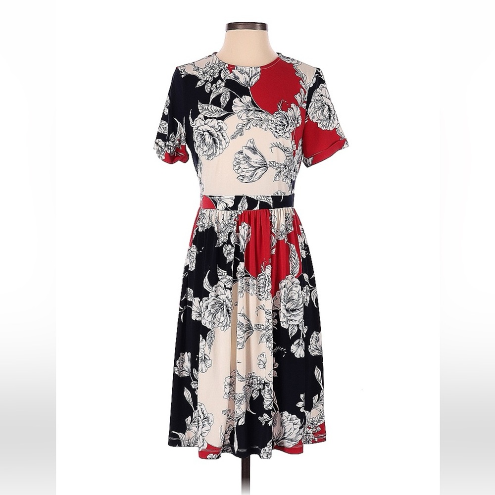 Maggy London floral A-line dress